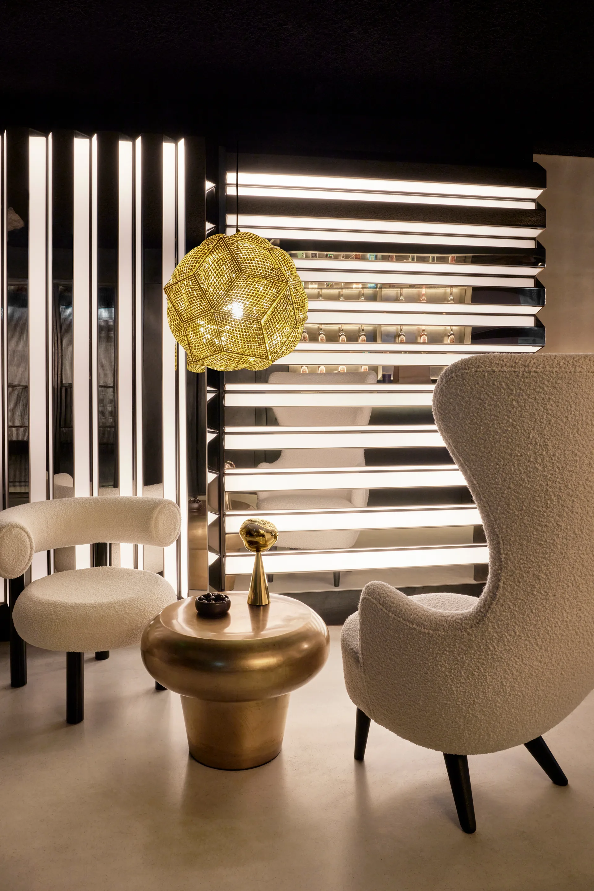 Puff Pendant takpendel Ø 45 cm, Messing Tom Dixon