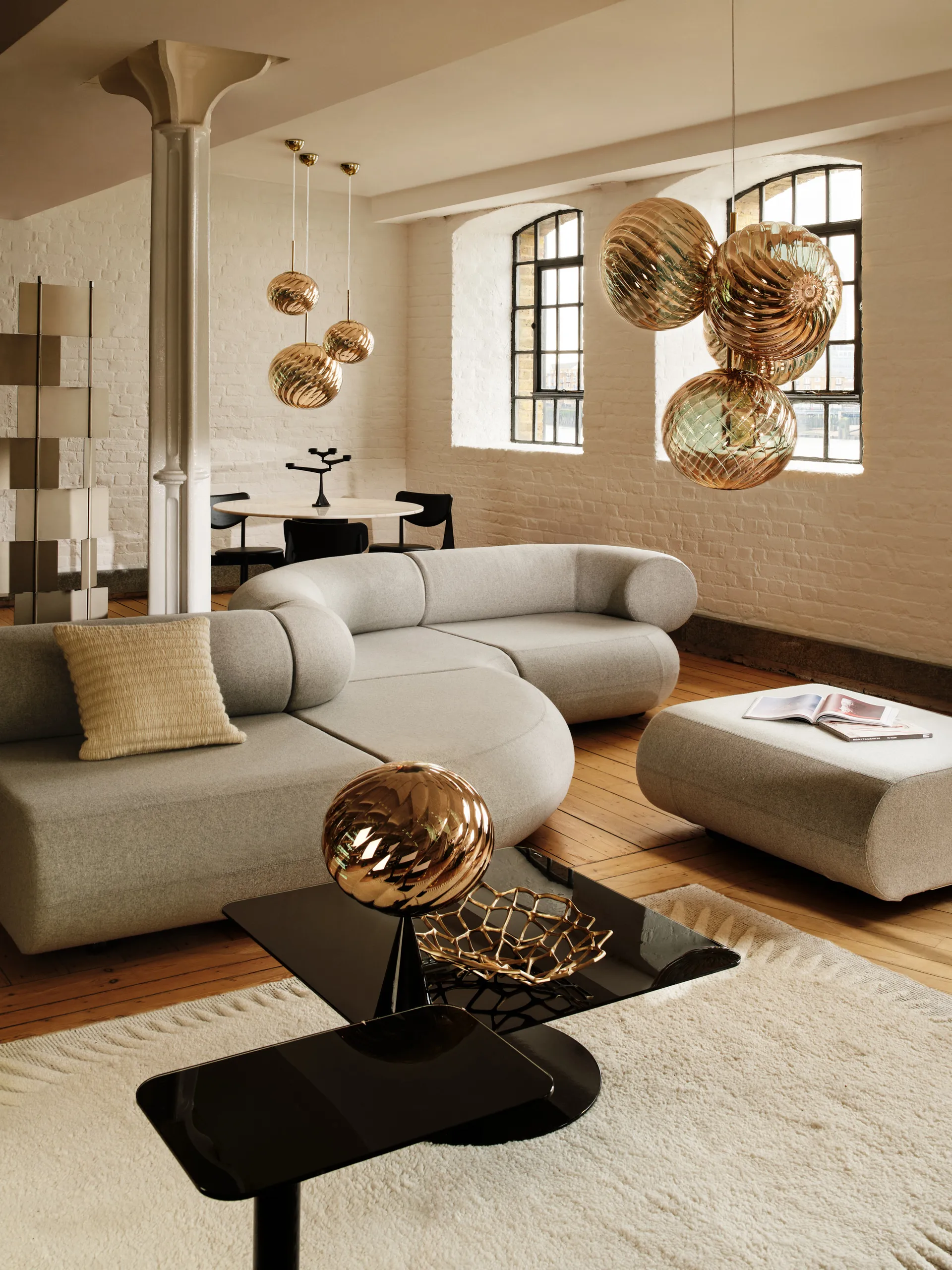 Ridge pute 45x45 cm, Natural Tom Dixon