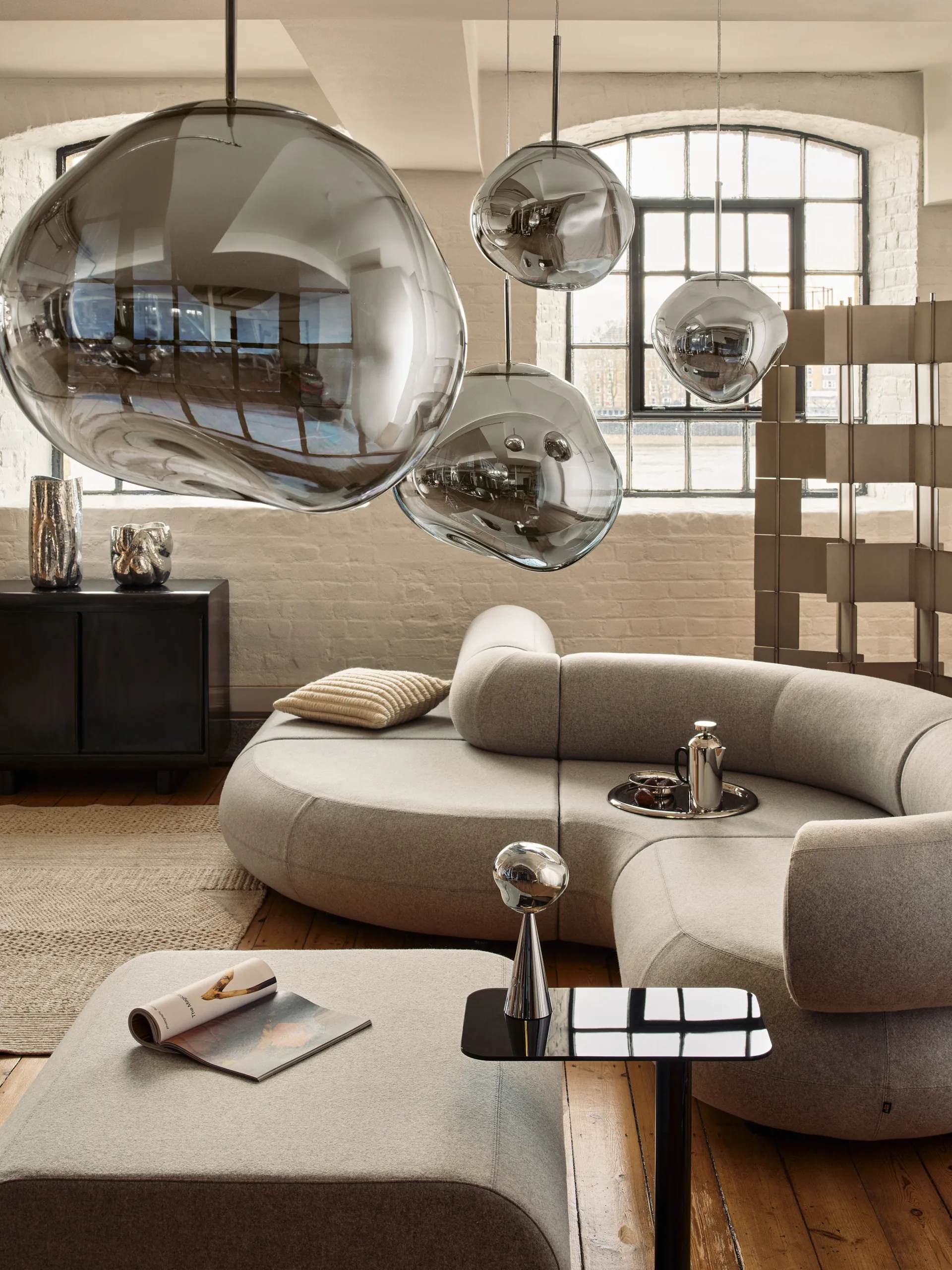 Ridge pute 45x45 cm, Natural Tom Dixon