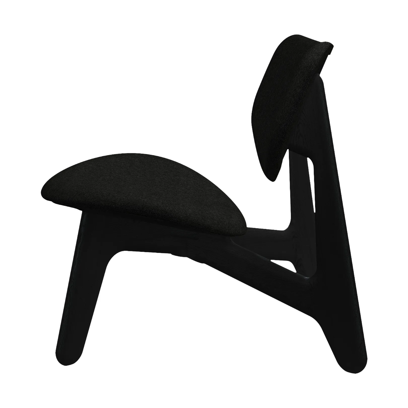 Slab loungestol polstret sete, Natural brushed oak-Hallingdal 0180 CMHR Tom Dixon