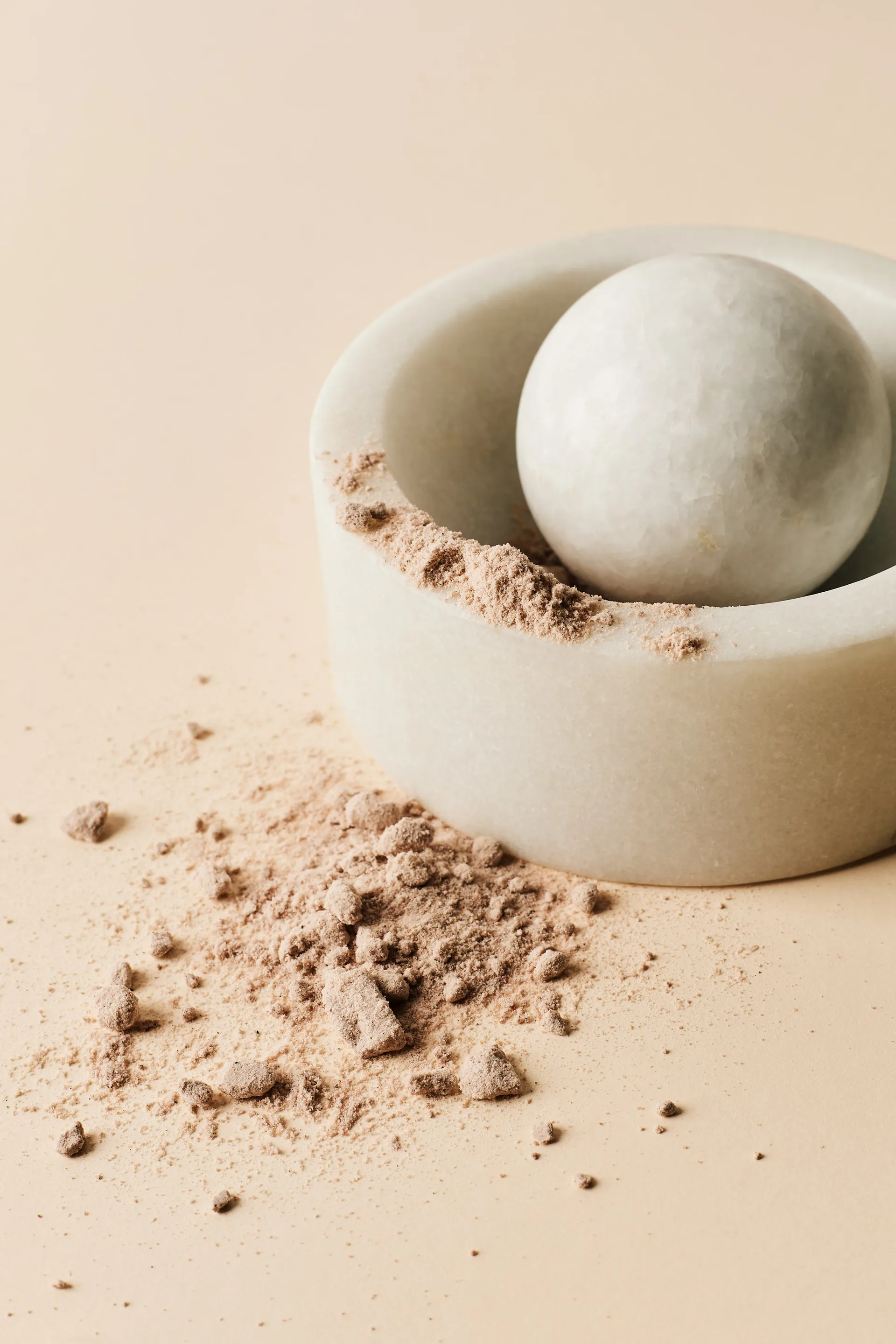 Stone krydderkvern Ø12 cm, White marble Tom Dixon