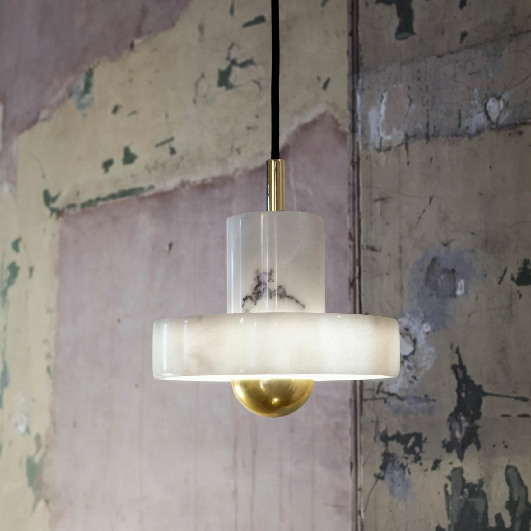 Stone pendel, Hvit marmor Tom Dixon