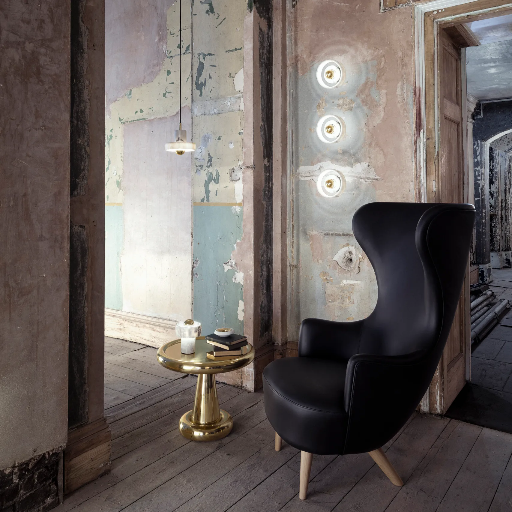Stone pendel, Hvit marmor Tom Dixon