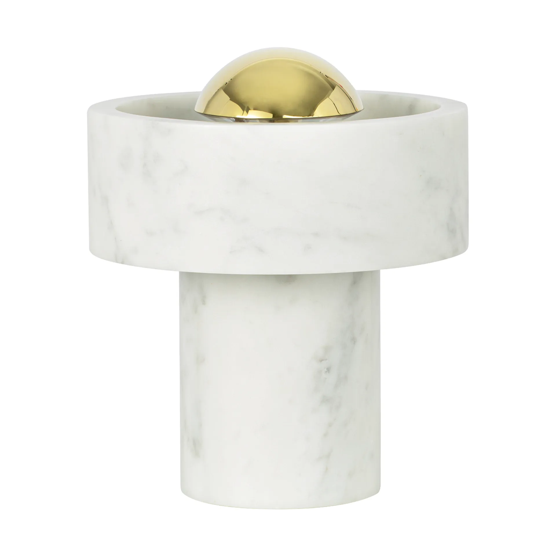 Stone Portable LED bordlampe 28 cm, Marble-gold Tom Dixon