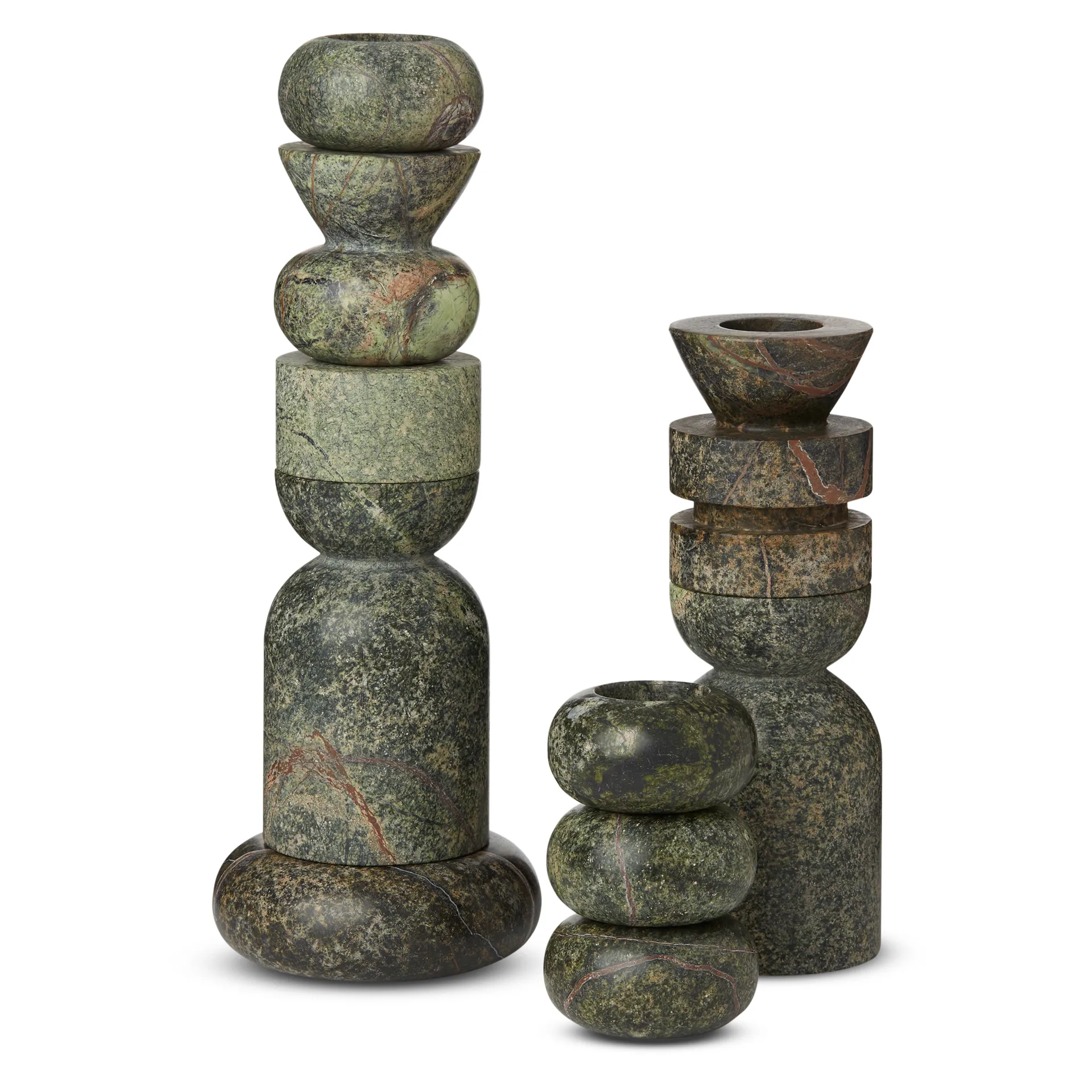 Stone Stacking lysestake 5 deler, Grønn Tom Dixon
