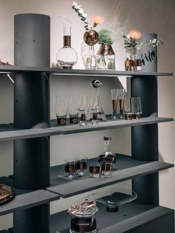 Tank High Ball drikkeglass 38 cl 2-pakning - Clear-copper - Tom Dixon