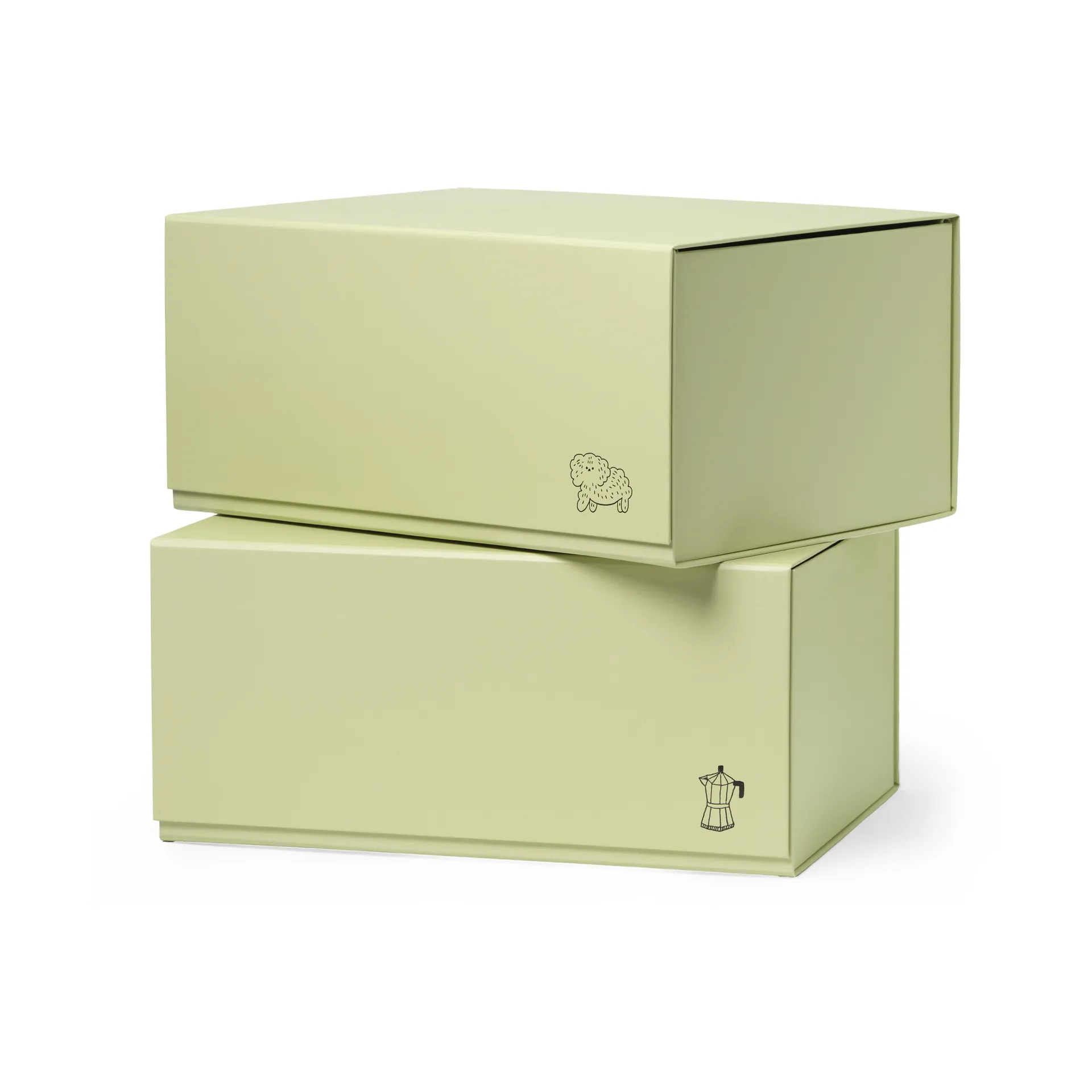 Pac box oppbevaringsboks, TÔNN x MAJASBOK Elderflower green, 2‑pakning TÔNN furniture