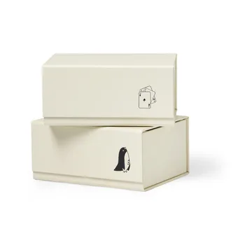 Pac box oppbevaringsboks - TÔNN x MAJASBOK Off-white, 2‑pakning - TÔNN furniture