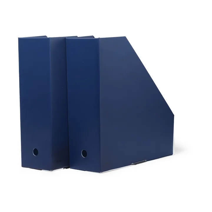 Pia tidsskriftssamler - Midnight blue, 10x31x30 cm, 2-pakning - TÔNN furniture
