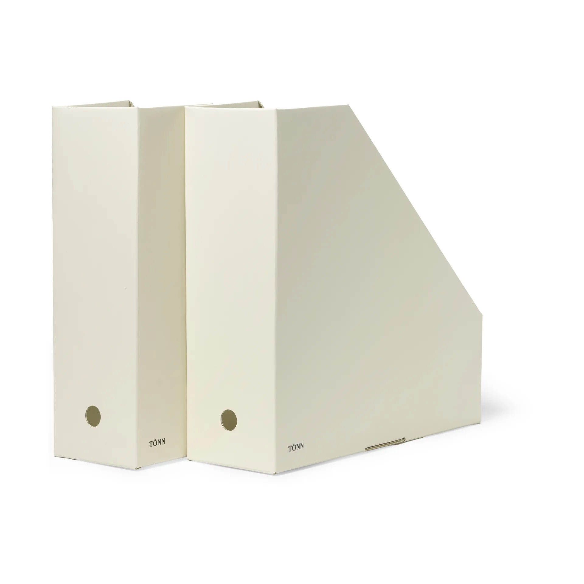 Pia tidsskriftssamler, Off-white, 10x31x30 cm, 2-pakning TÔNN furniture