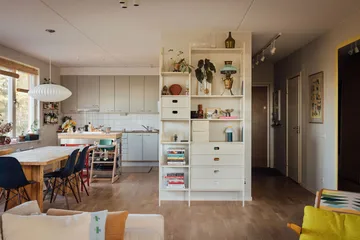 Portal bokhylle 123 cm - Off-white - TÔNN furniture