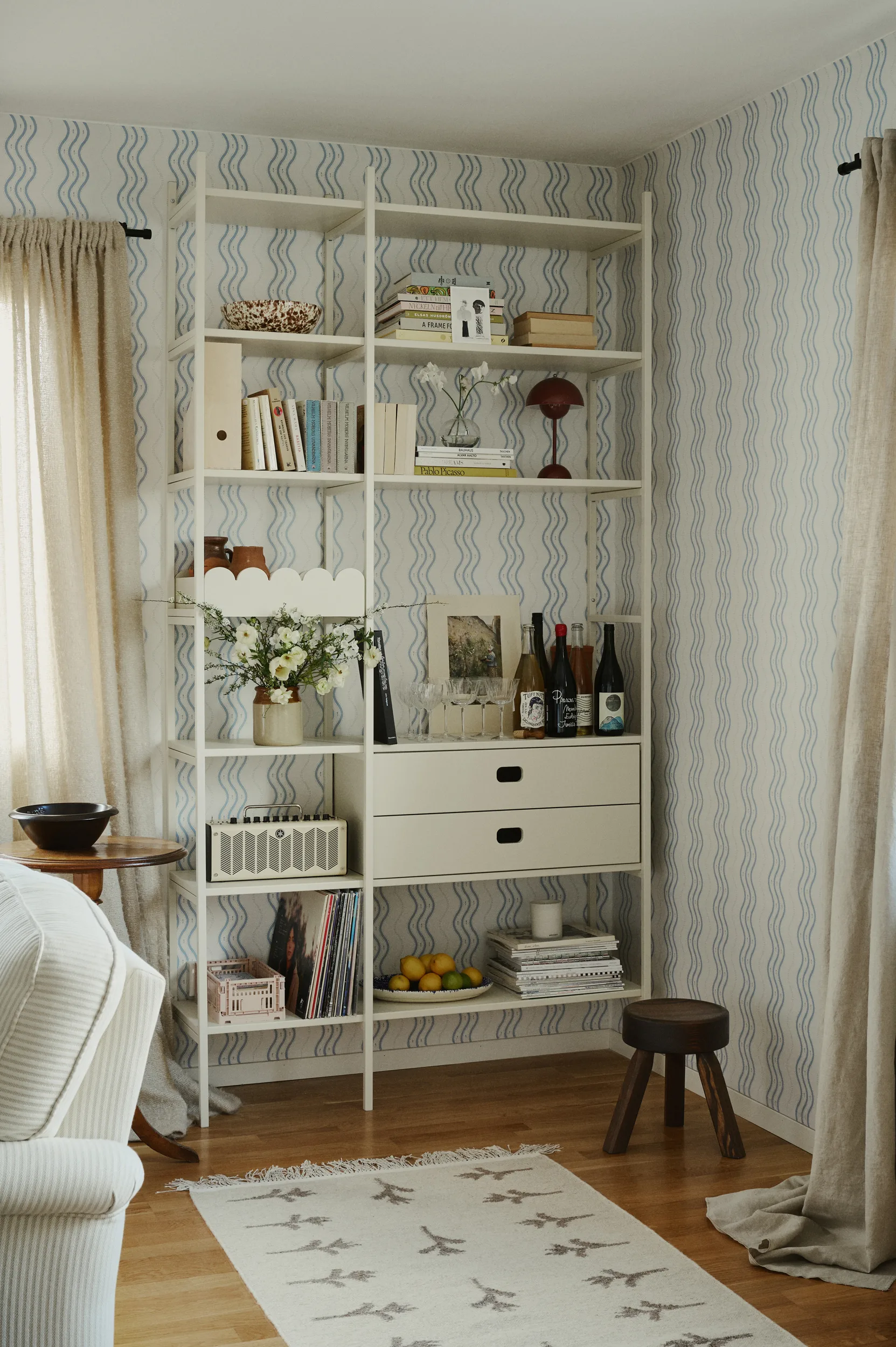 Portal bokhylle 123 cm - Off-white TÔNN furniture