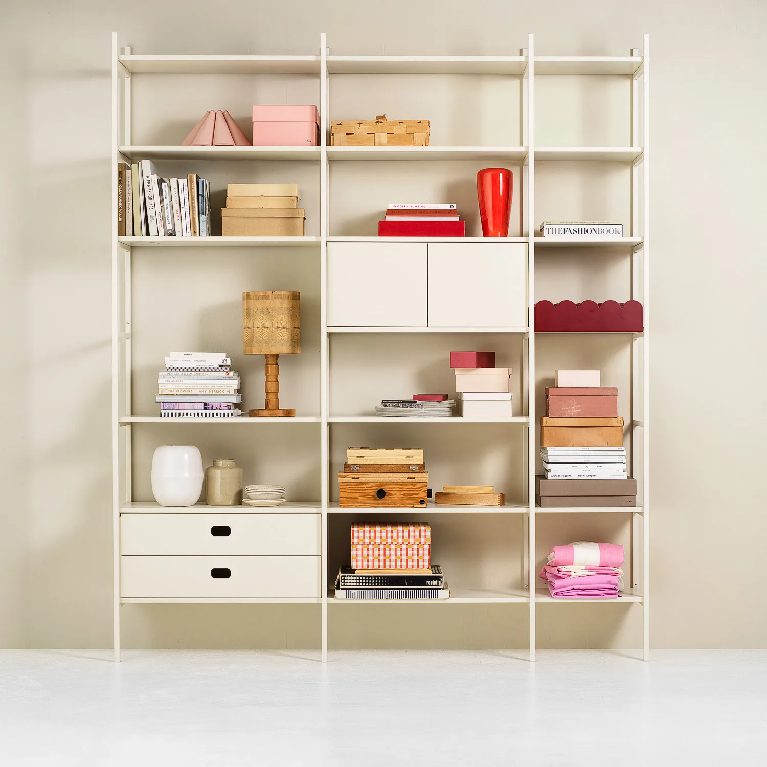 Portal bokhylle 158 cm - Off-white,  TÔNN furniture