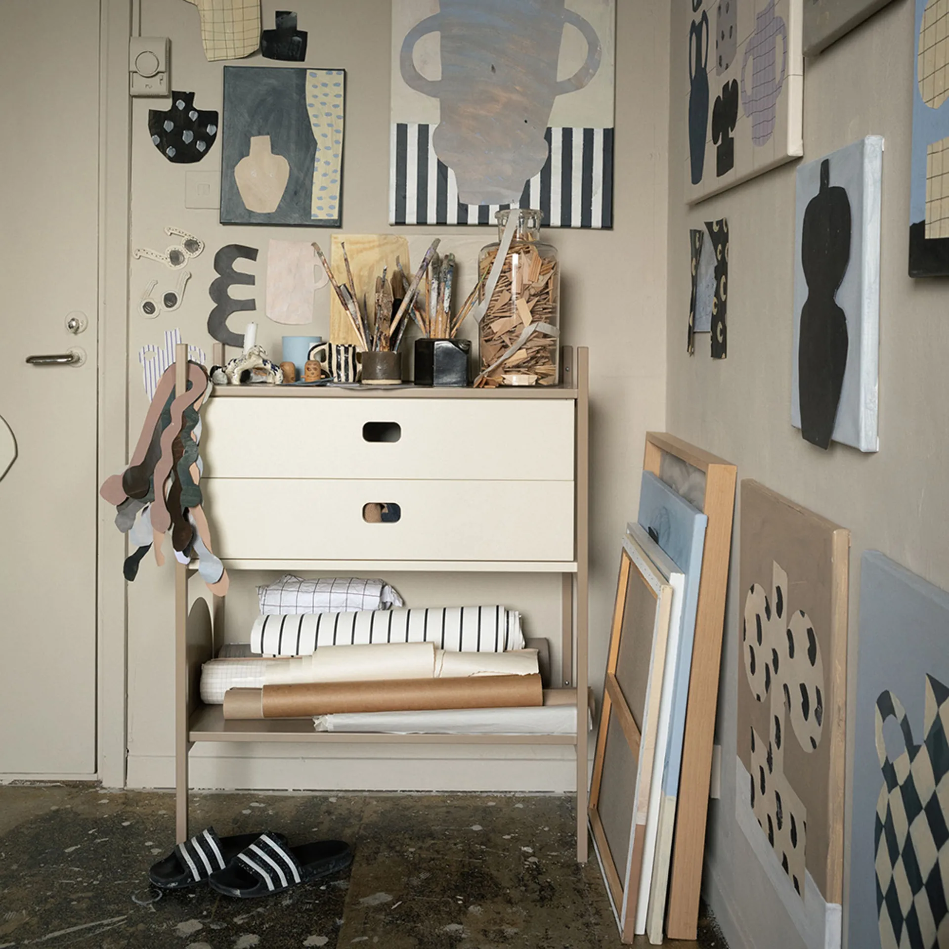 Portal bokhylle small, Camel, 80 cm,  TÔNN furniture