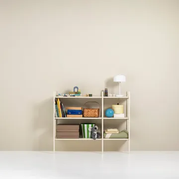 Portal bokhylle small, Off white, 123 cm - TÔNN furniture