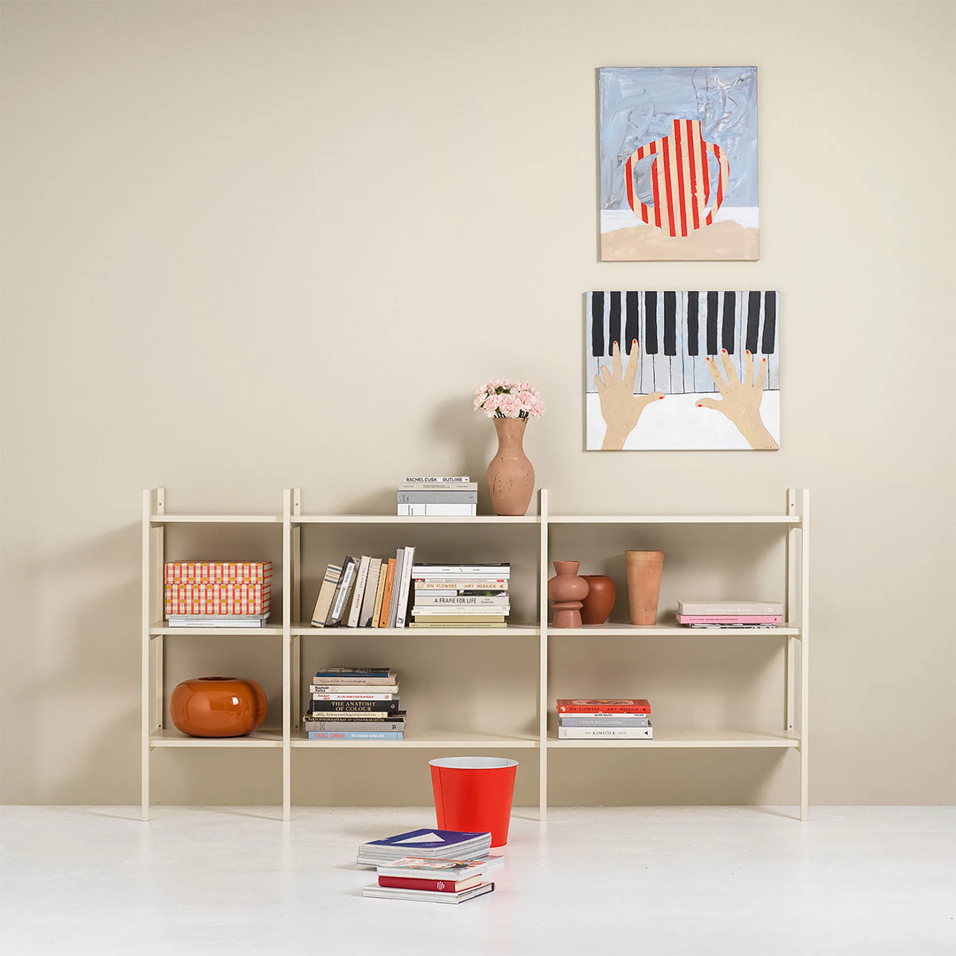 Portal bokhylle small, Off white, 201 cm,  TÔNN furniture