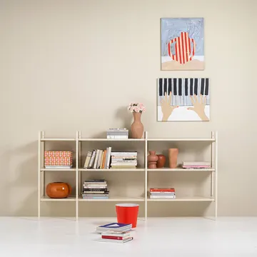 Portal bokhylle small, Off white, 201 cm - TÔNN furniture
