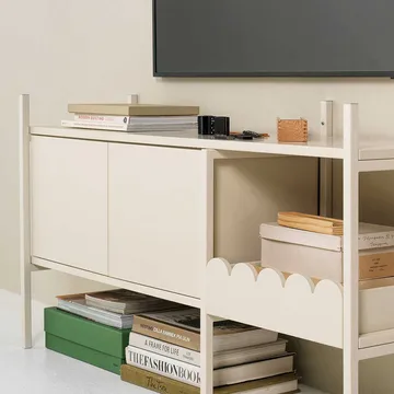 Portal TV-benk 123 cm - Off-white - TÔNN furniture