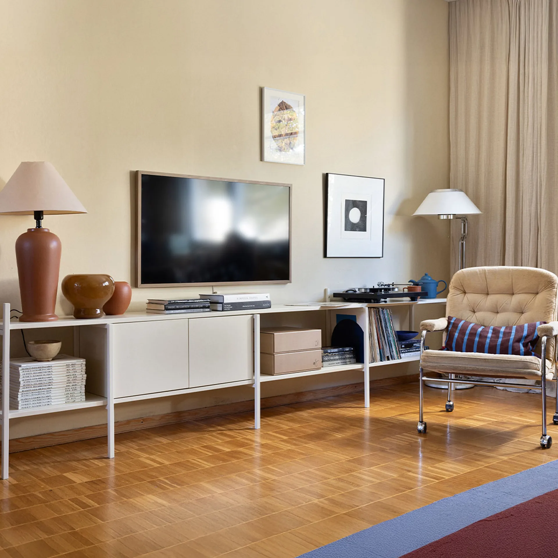 Portal TV-benk, Off white, 244 cm,  TÔNN furniture