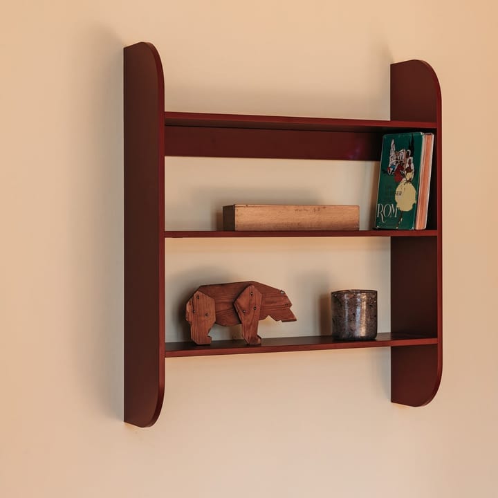 Strapats vegghylle 62x73,6 cm, Burgundy TÔNN furniture