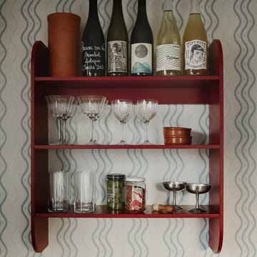 Strapats vegghylle 62x73,6 cm - Burgundy - TÔNN furniture