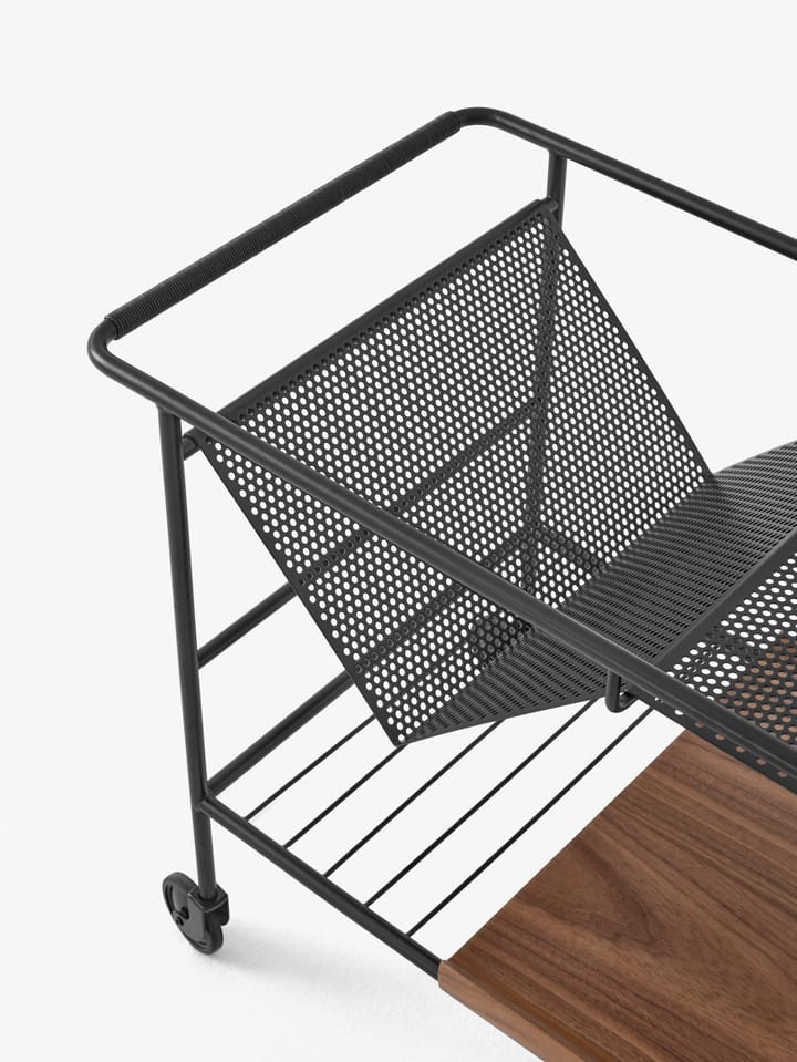 Alima oppbevaringsvogn lakkert valnøtt, Black & lacquered walnut &Tradition