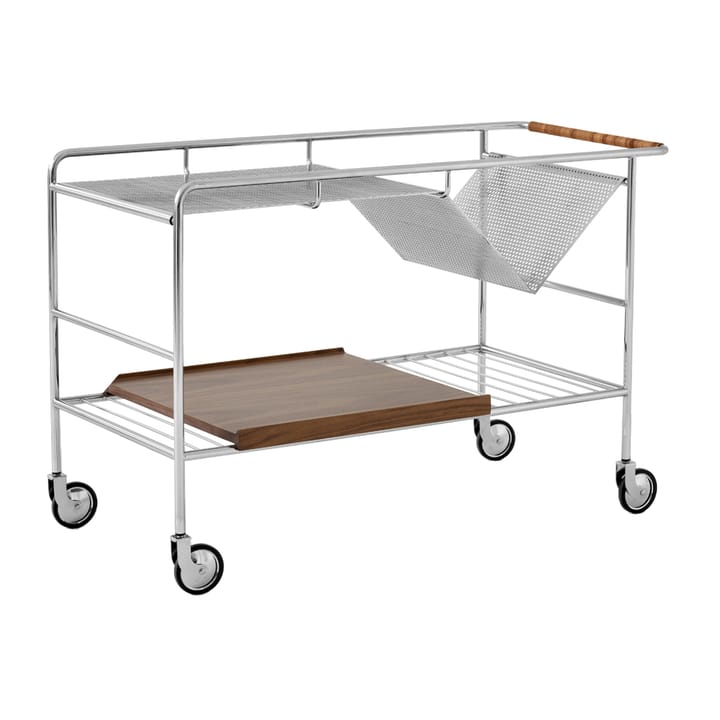 Alima oppbevaringsvogn lakkert valnøtt - Chrome & lacquered walnut - &Tradition