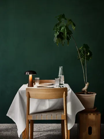 Betty TK1 stol, Eik-naturflettet linnebåndsete, 4-pakning - &Tradition