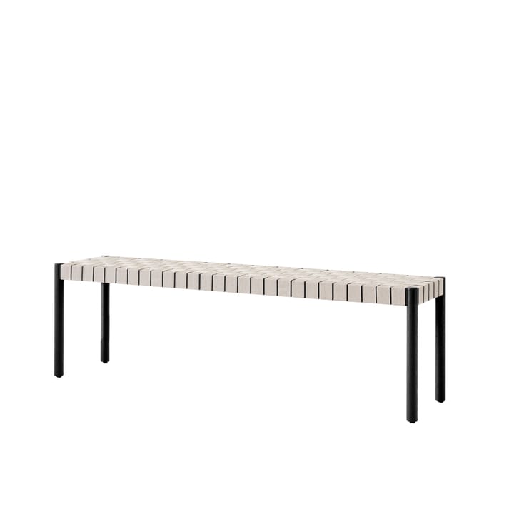 Betty TK5 benk - Black, naturflettet linstråsete - &Tradition