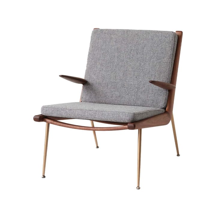 Boomerang HM2 lenestol - Hallingdal 130 grå, oljet valnøtt - &Tradition