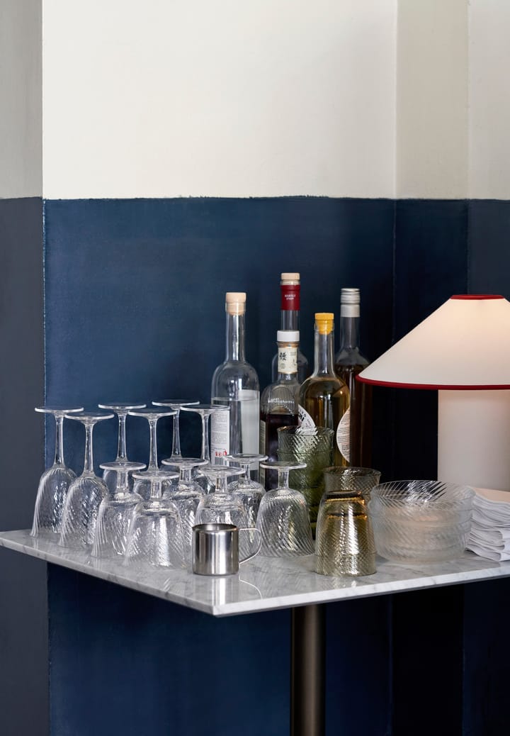Colette ATD6 bordlampe, white & merlot &Tradition