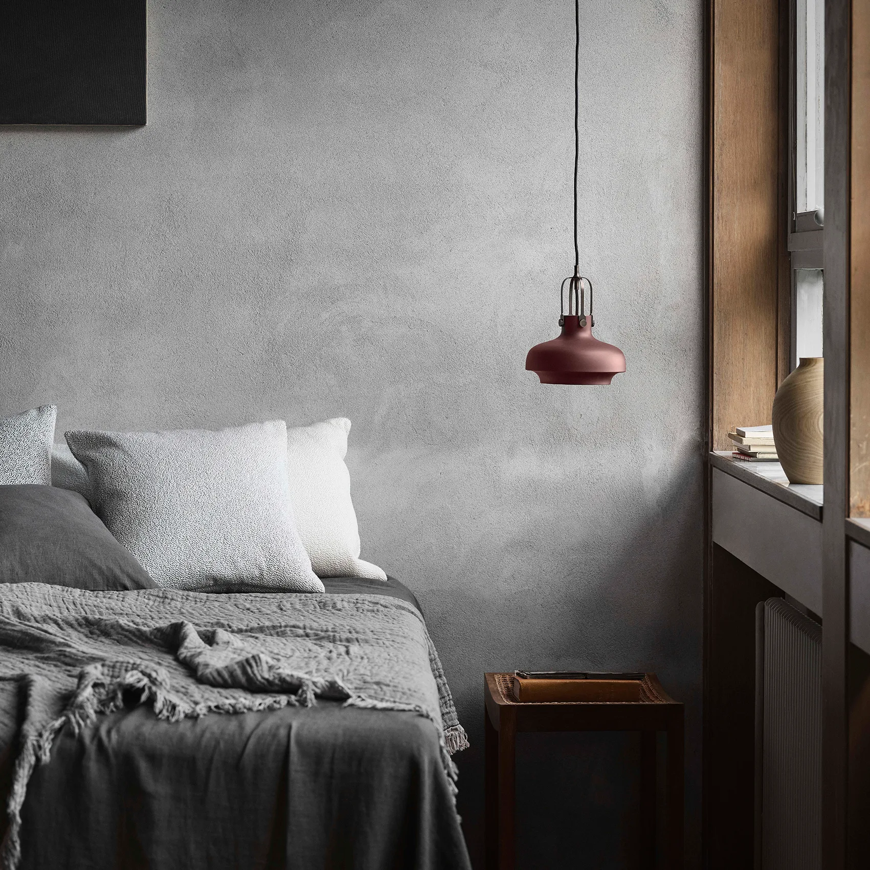 Collect pute SC28 Boucle 50x50 cm, Ivory (hvit) &Tradition