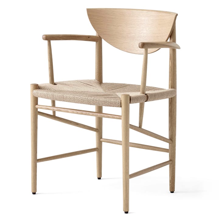 Drawn stol HM4 med armstøtte - oljet eik - &Tradition