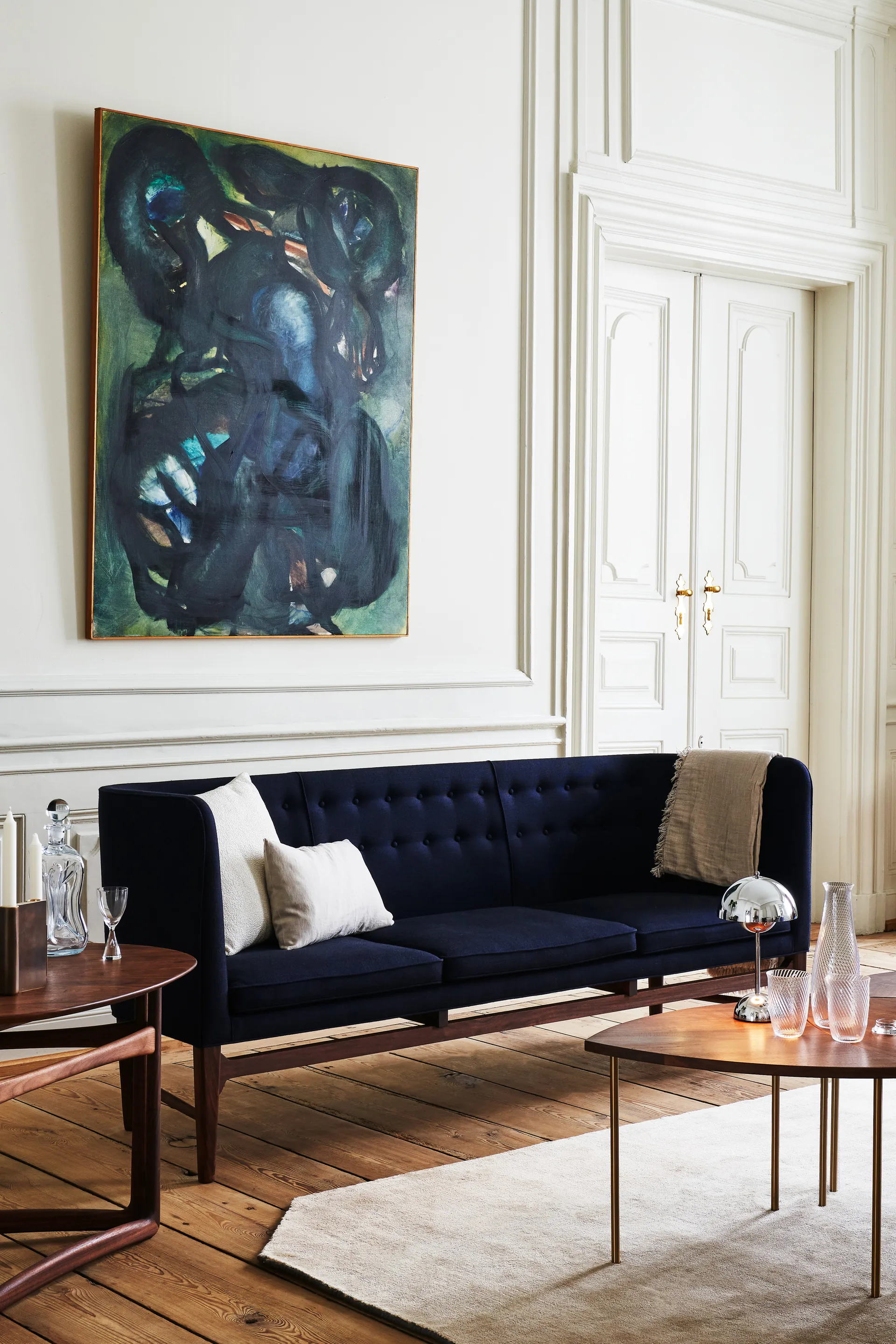 Flowerpot portable bordlampe VP9, Chrome &Tradition