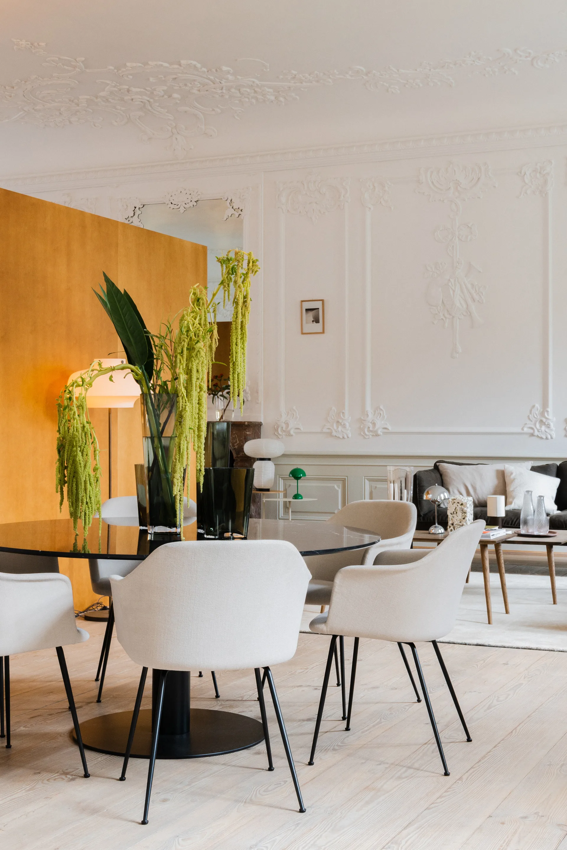 Flowerpot portable bordlampe VP9, Chrome &Tradition