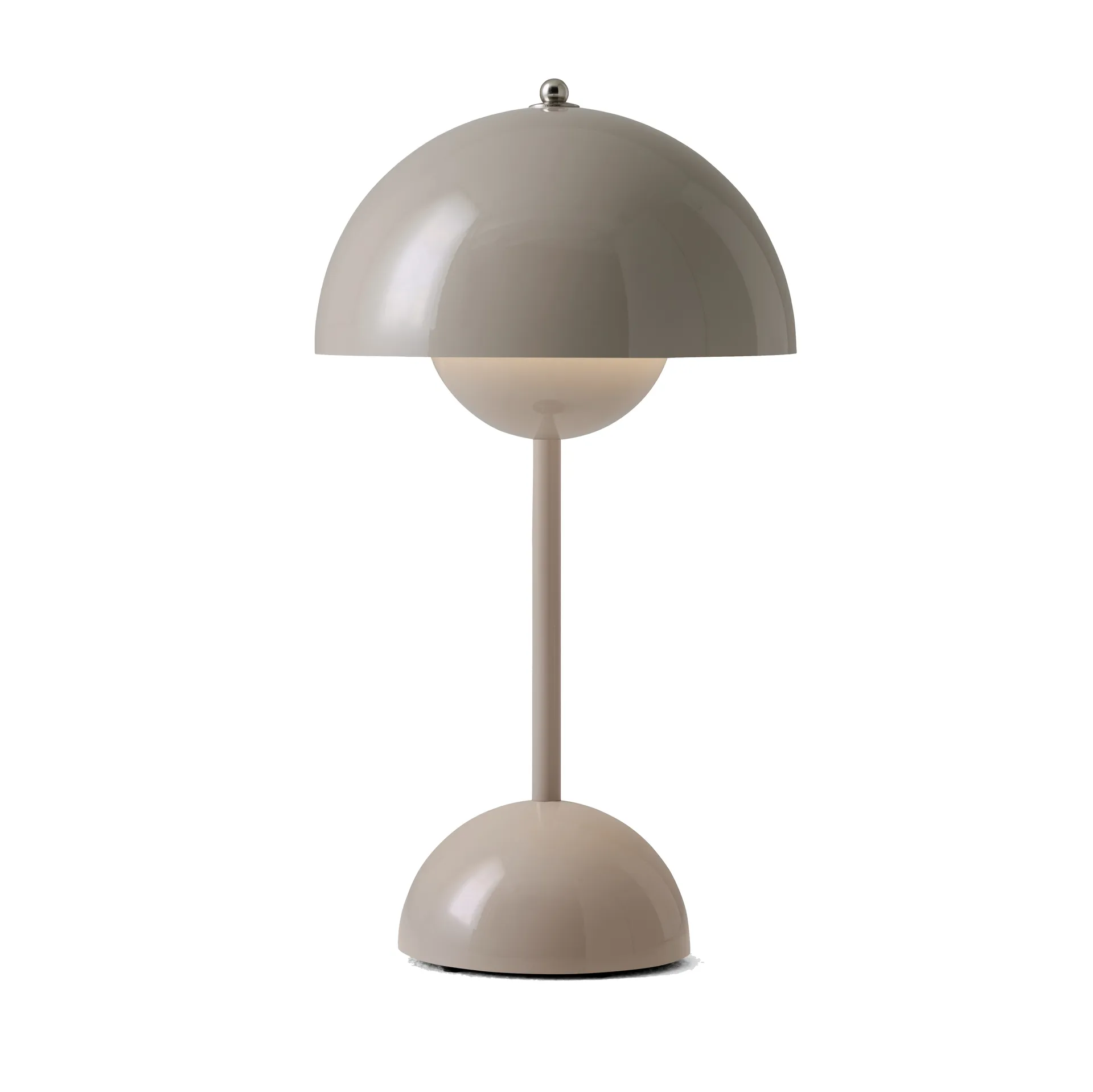 Flowerpot portable bordlampe VP9, Grey beige &Tradition