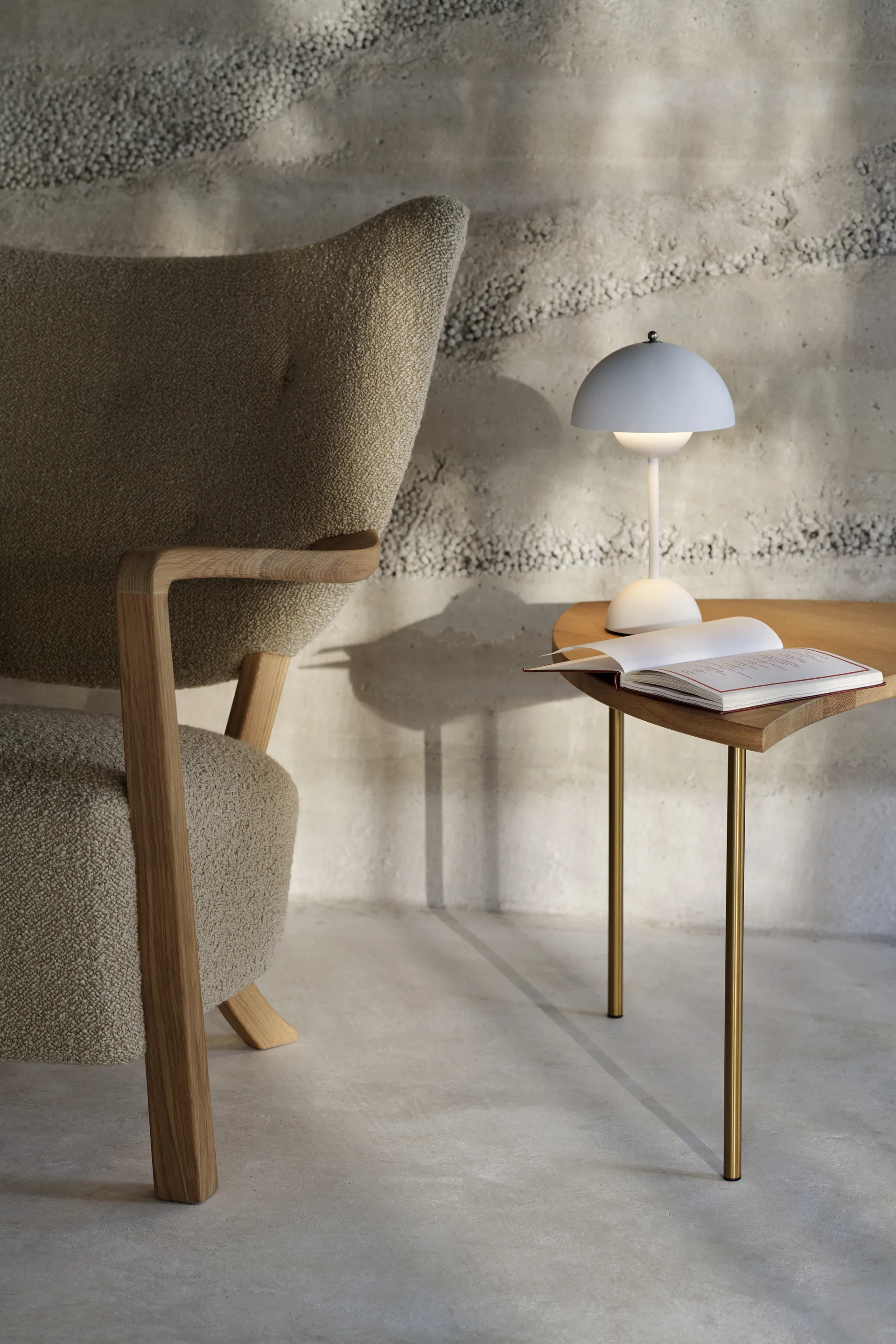 Flowerpot portable bordlampe VP9, Matt white &Tradition