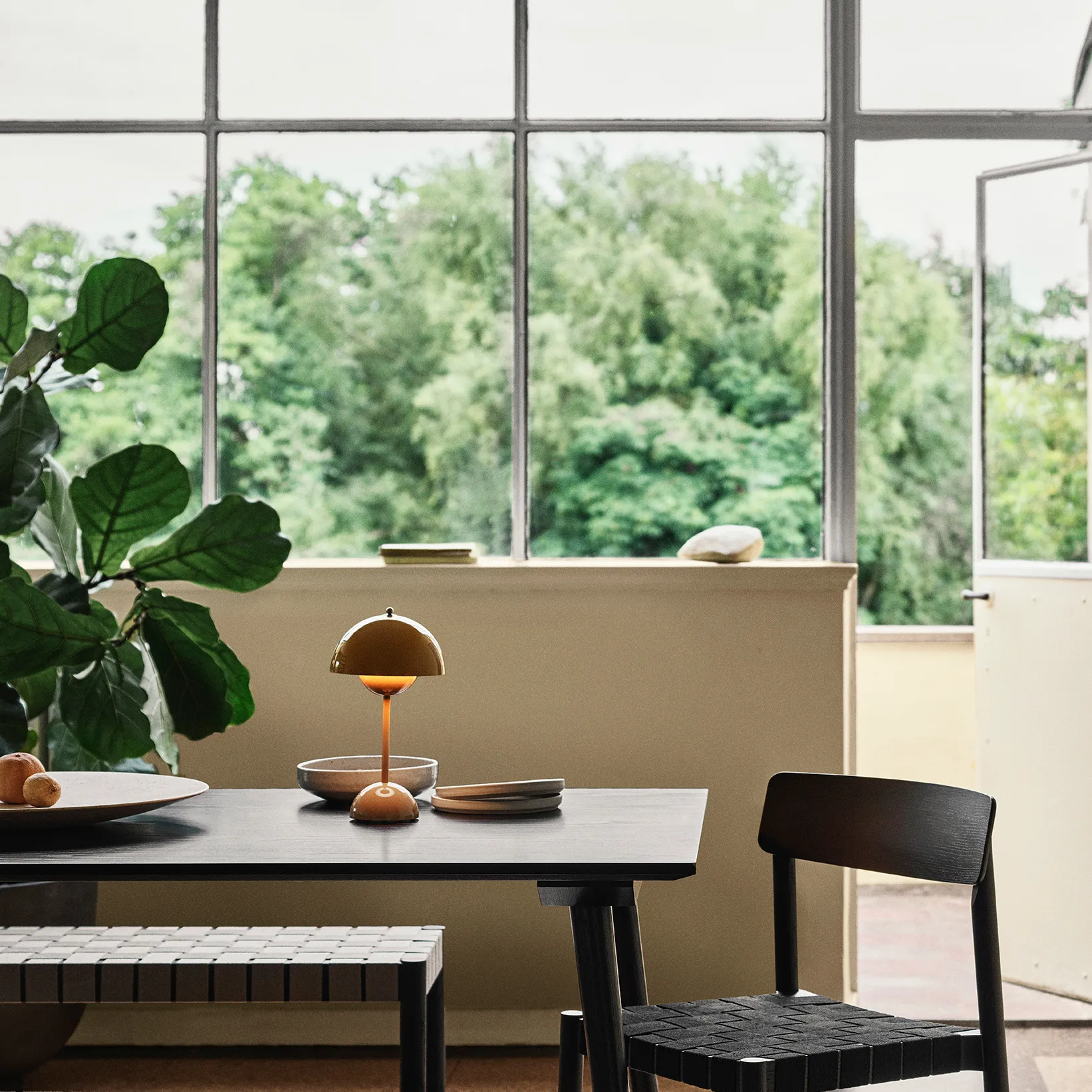 Flowerpot portable bordlampe VP9, Mustard &Tradition