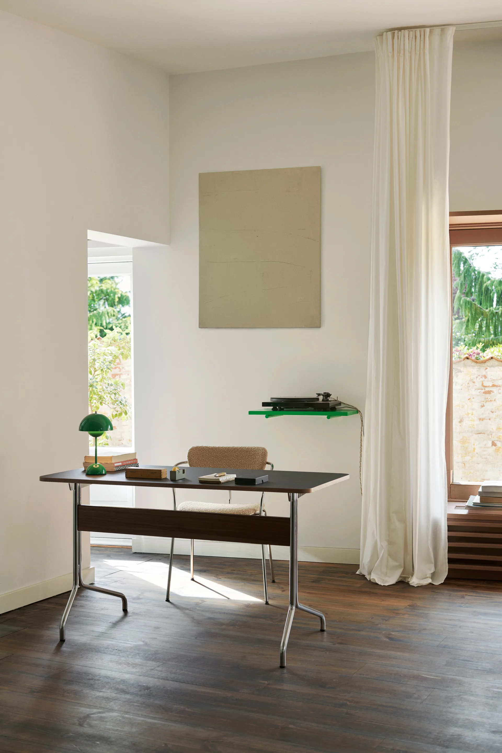 Flowerpot portable bordlampe VP9, Signal green &Tradition