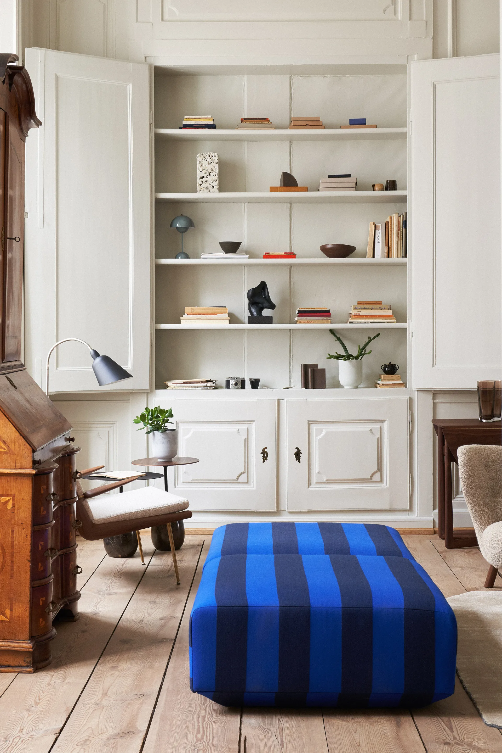 Flowerpot portable bordlampe VP9, Stone blue &Tradition