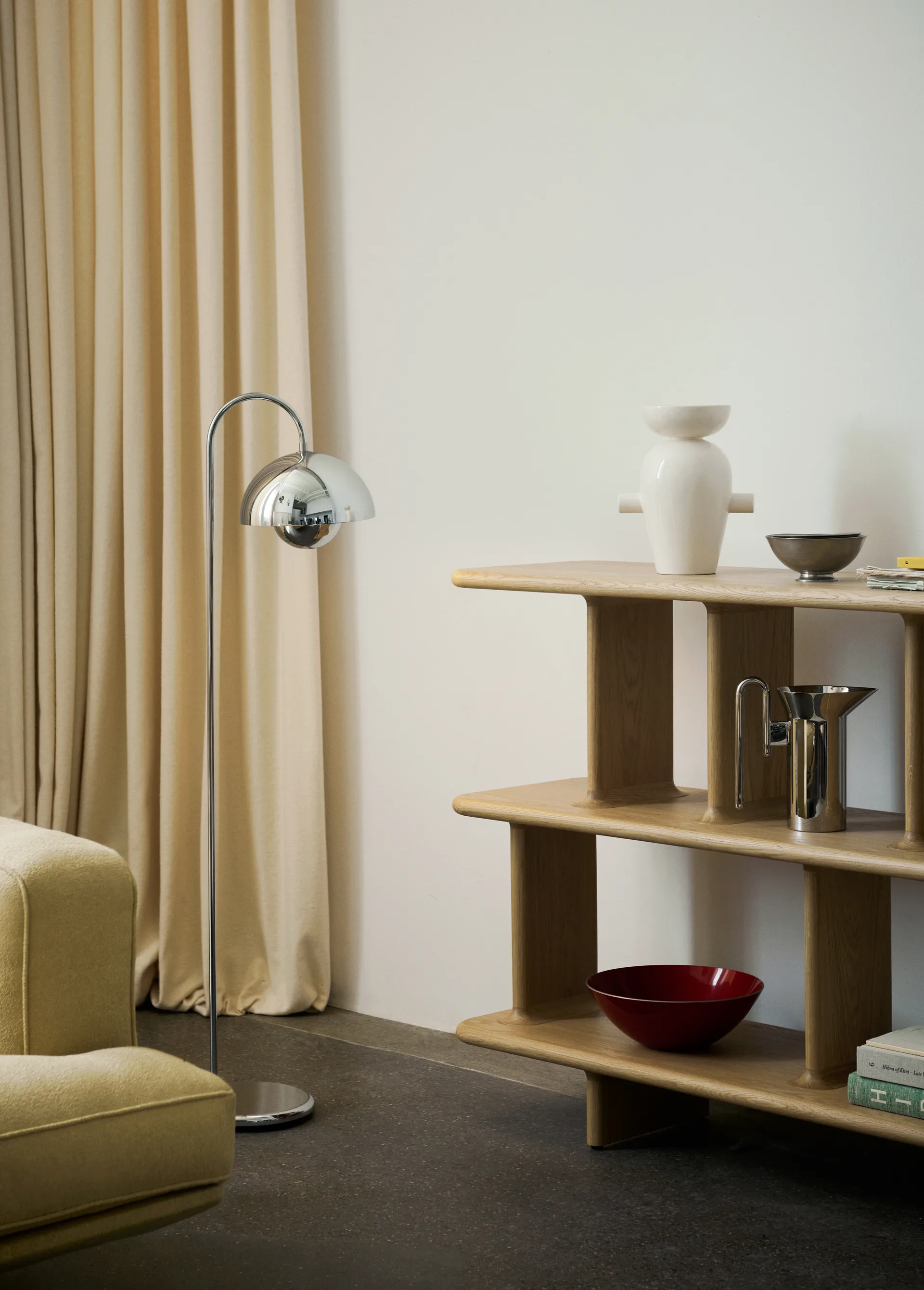 Flowerpot VP12 gulvlampe, Chrome &Tradition