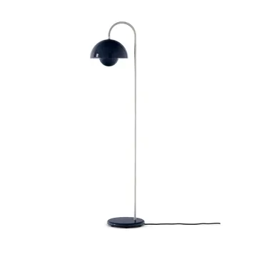 Flowerpot VP12 gulvlampe - Steel blue - &Tradition