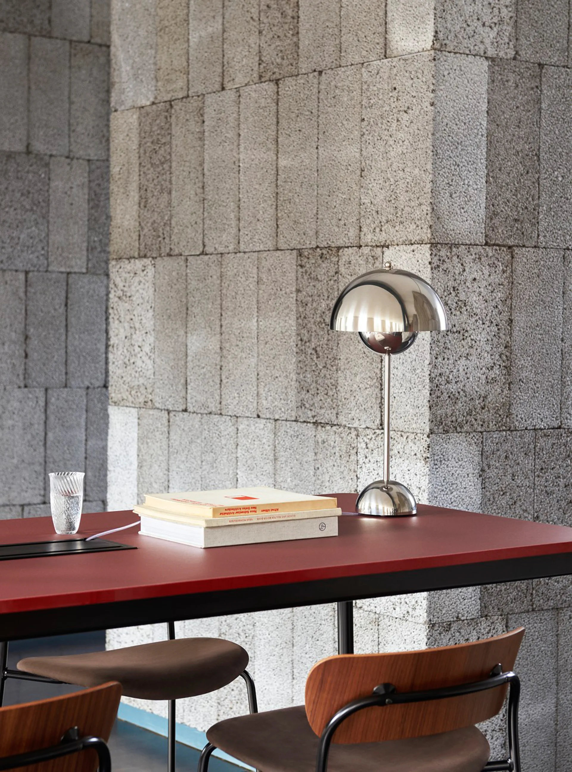 FlowerPot VP3 bordlampe, Chrome-plated &Tradition