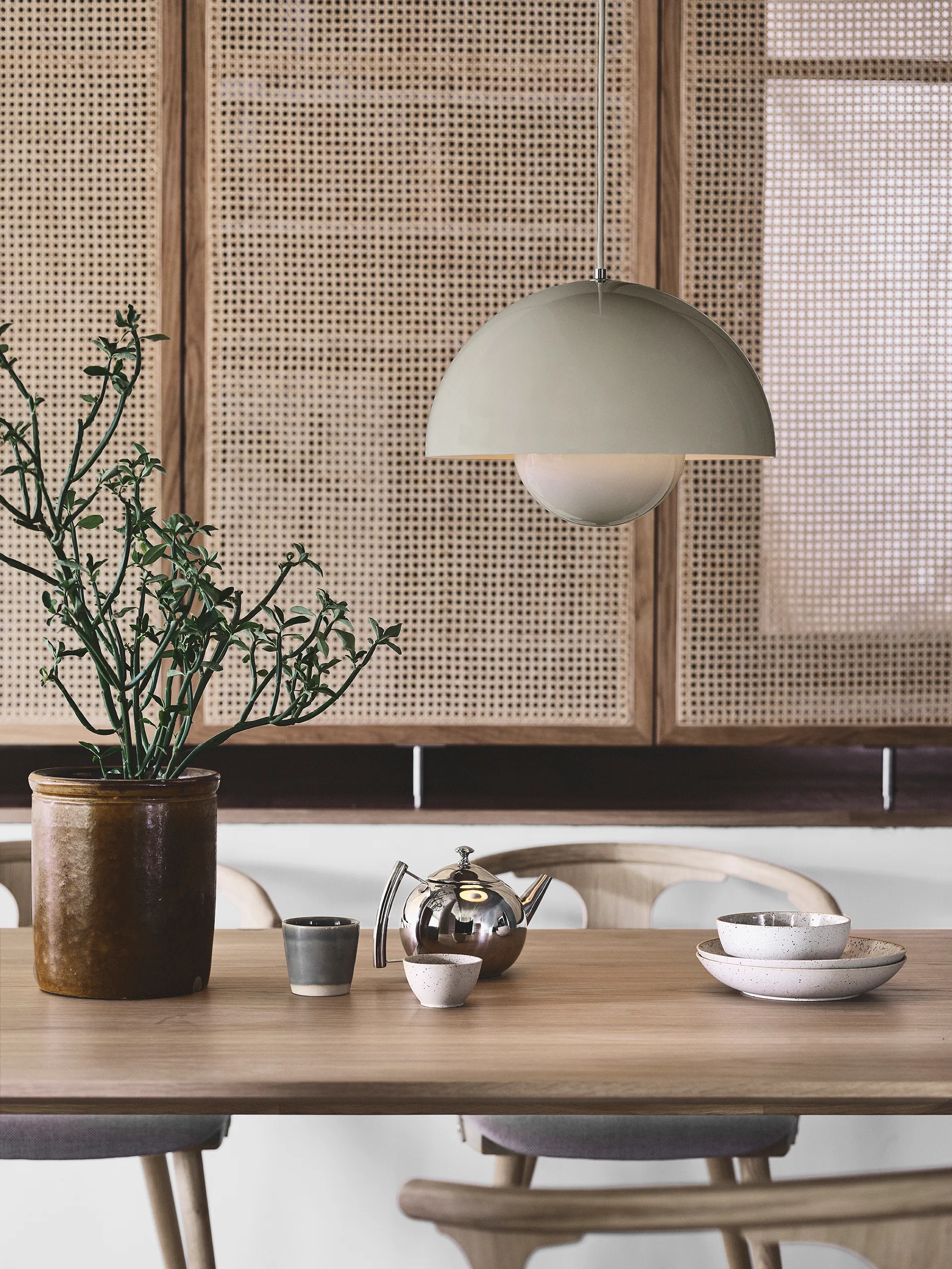 Flowerpot VP7 pendel, Beige-rød &Tradition