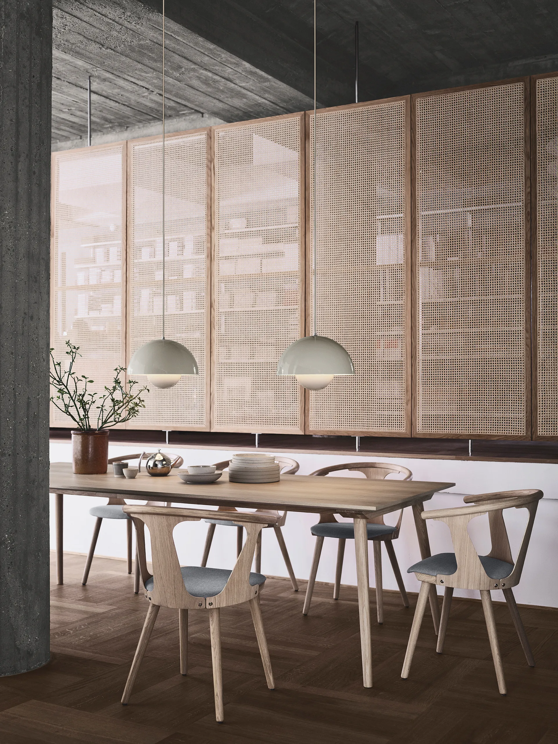 Flowerpot VP7 pendel, Beige-rød &Tradition