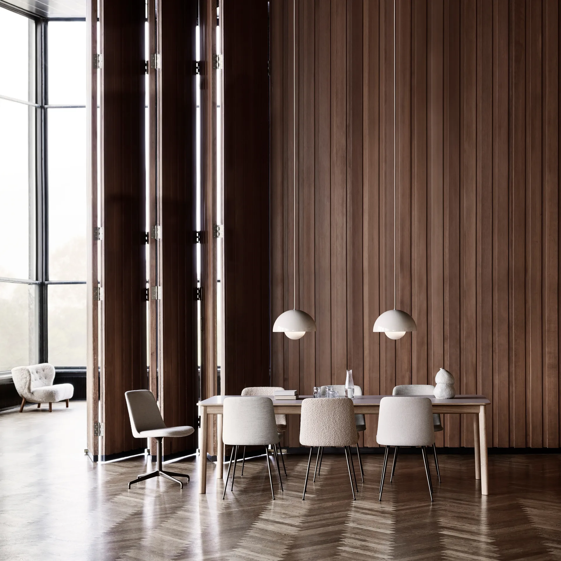 Flowerpot VP7 pendel, Matt hvit &Tradition