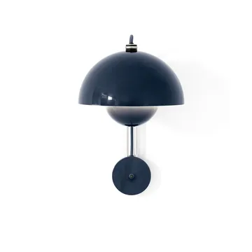 Flowerpot VP8 vegglampe - Steel blue - &Tradition