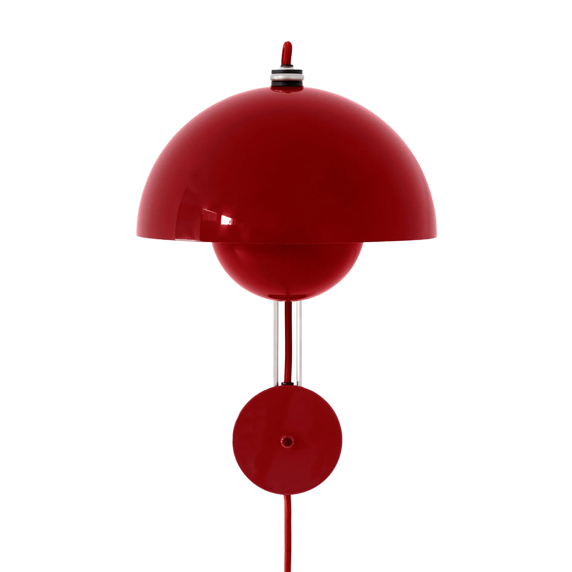 Flowerpot VP8 vegglampe, Vermilion red &Tradition