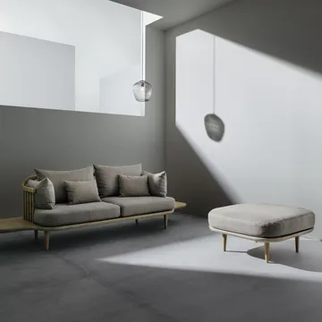 Fly sittepuff SC9 - lys oljet eik + beige stoff - &Tradition