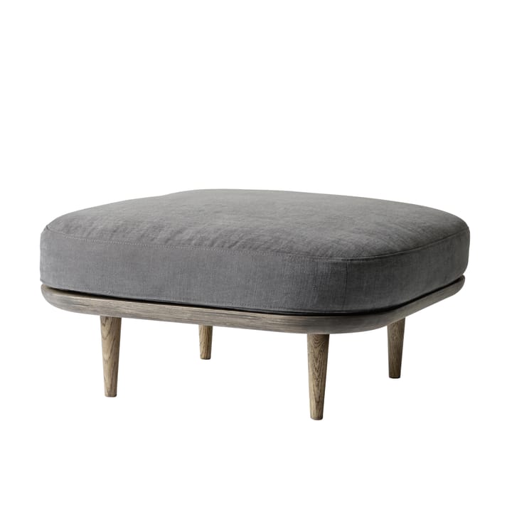 Fly sittepuff SC9 - røkt oljet eik + grått stoff - &Tradition